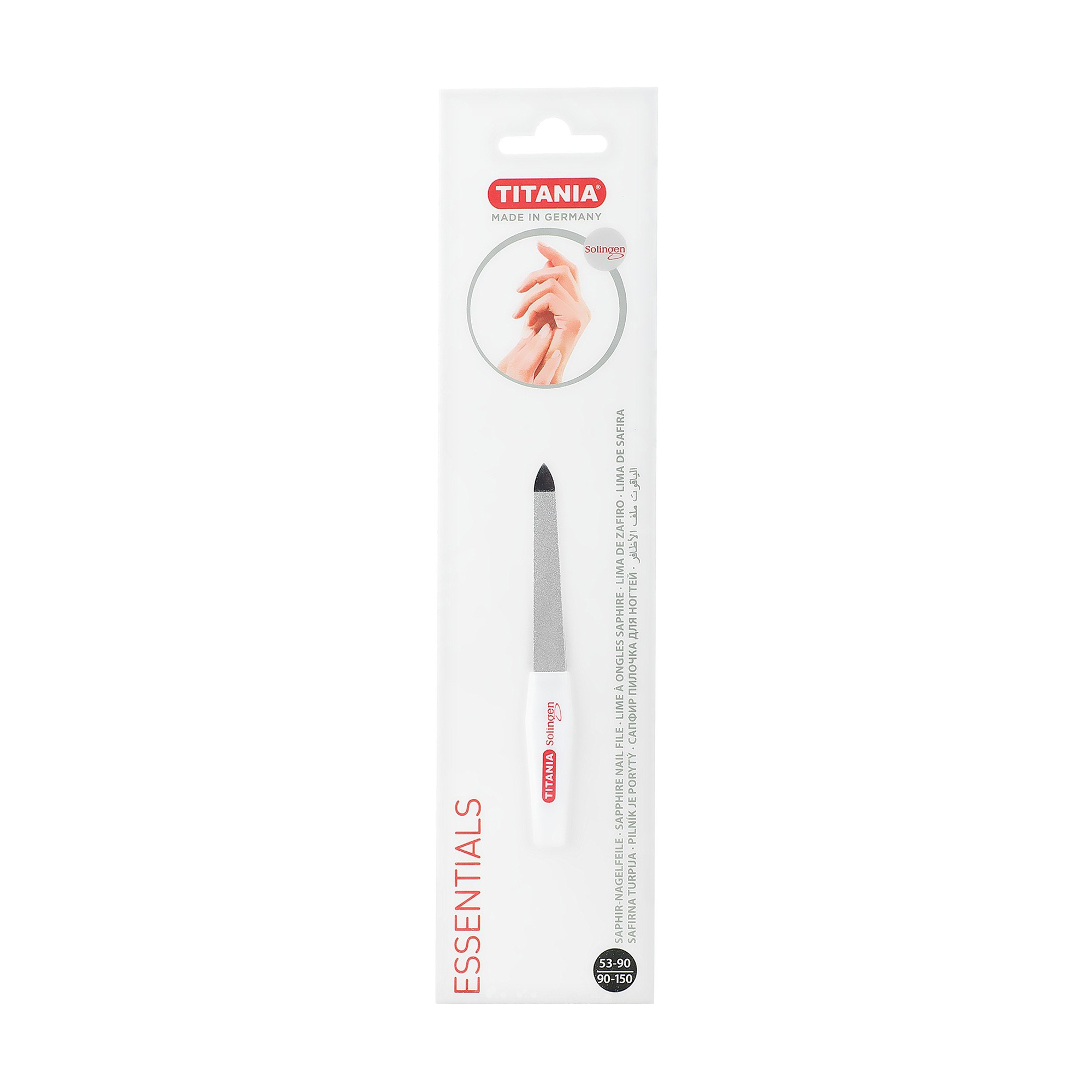 Пилка для нігтів Titania Saphire 10 см (1040/4)